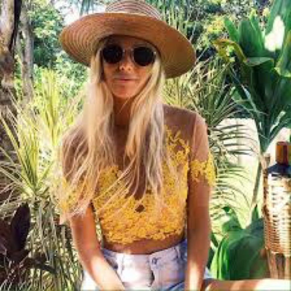 For Love & Lemons Luau Crop Top